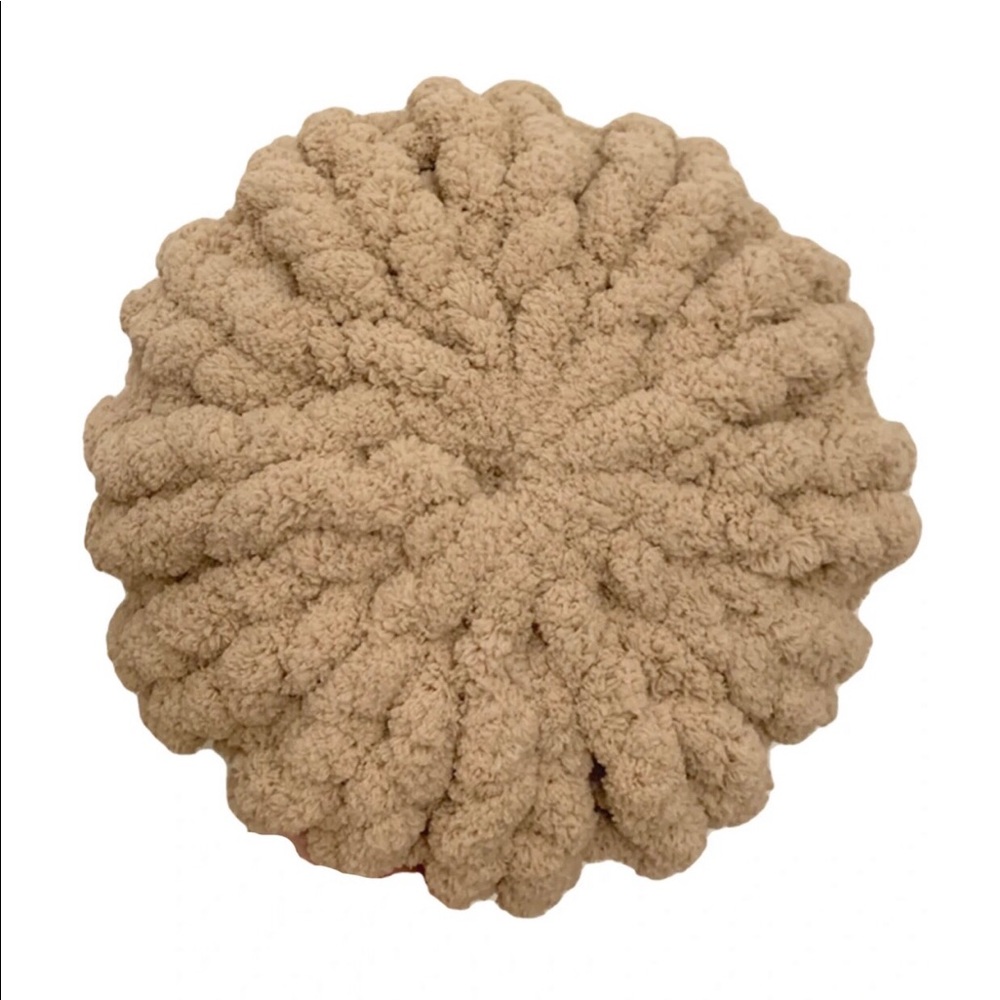 Latte Chunky Knit Pillow